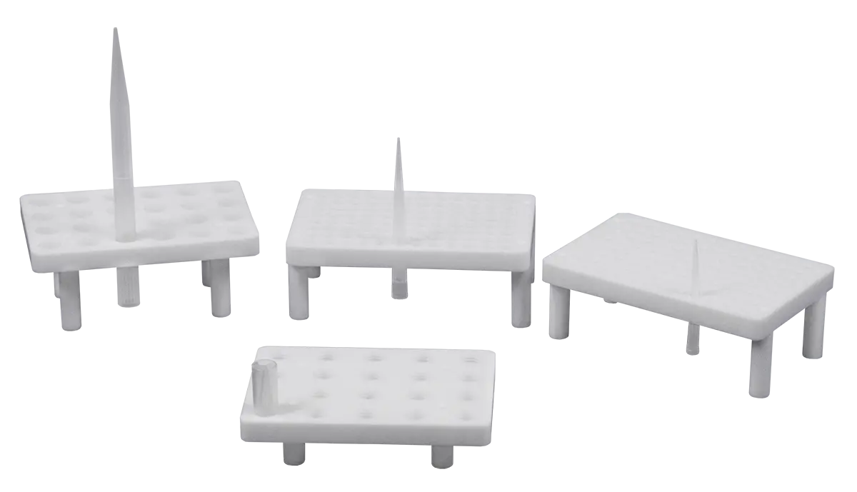 P’Tips Racks for Cleaning Various Pipette Tip Sizes